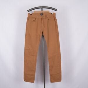 J CREW Men's The Driggs Tan Camel Jeans 32 x 34 Casual Preppy Classic Denim Pant